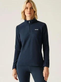 New Regatta Navy Sweethart Zip Neck Fleece