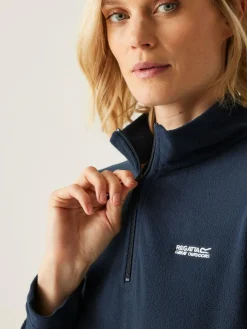 New Regatta Navy Sweethart Zip Neck Fleece