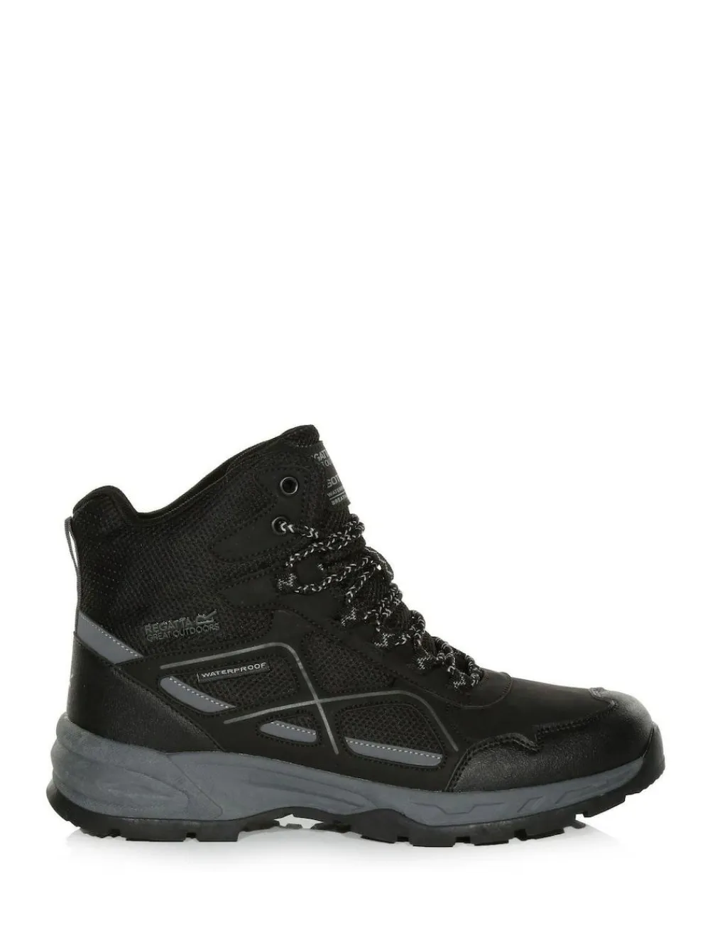 Sale Regatta Mens Vendeavour Waterproof Hiking Boots Off Black