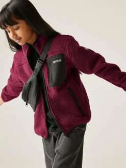 Hot Regatta Junior Frankie Warm Full Zip Fleece Plum