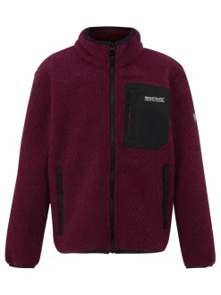 Hot Regatta Junior Frankie Warm Full Zip Fleece Plum