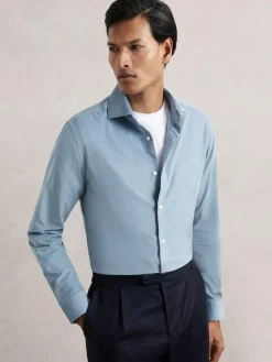 Reiss Velma Cotton Corduroy Cutaway-Collar Shirt^ Shirts