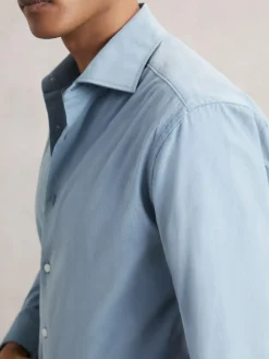 Reiss Velma Cotton Corduroy Cutaway-Collar Shirt^ Shirts