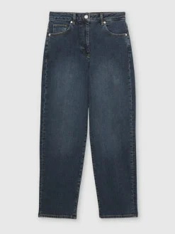 Best Reiss Antique Mid Blue Selin Mid-Rise Straight-Leg Jeans