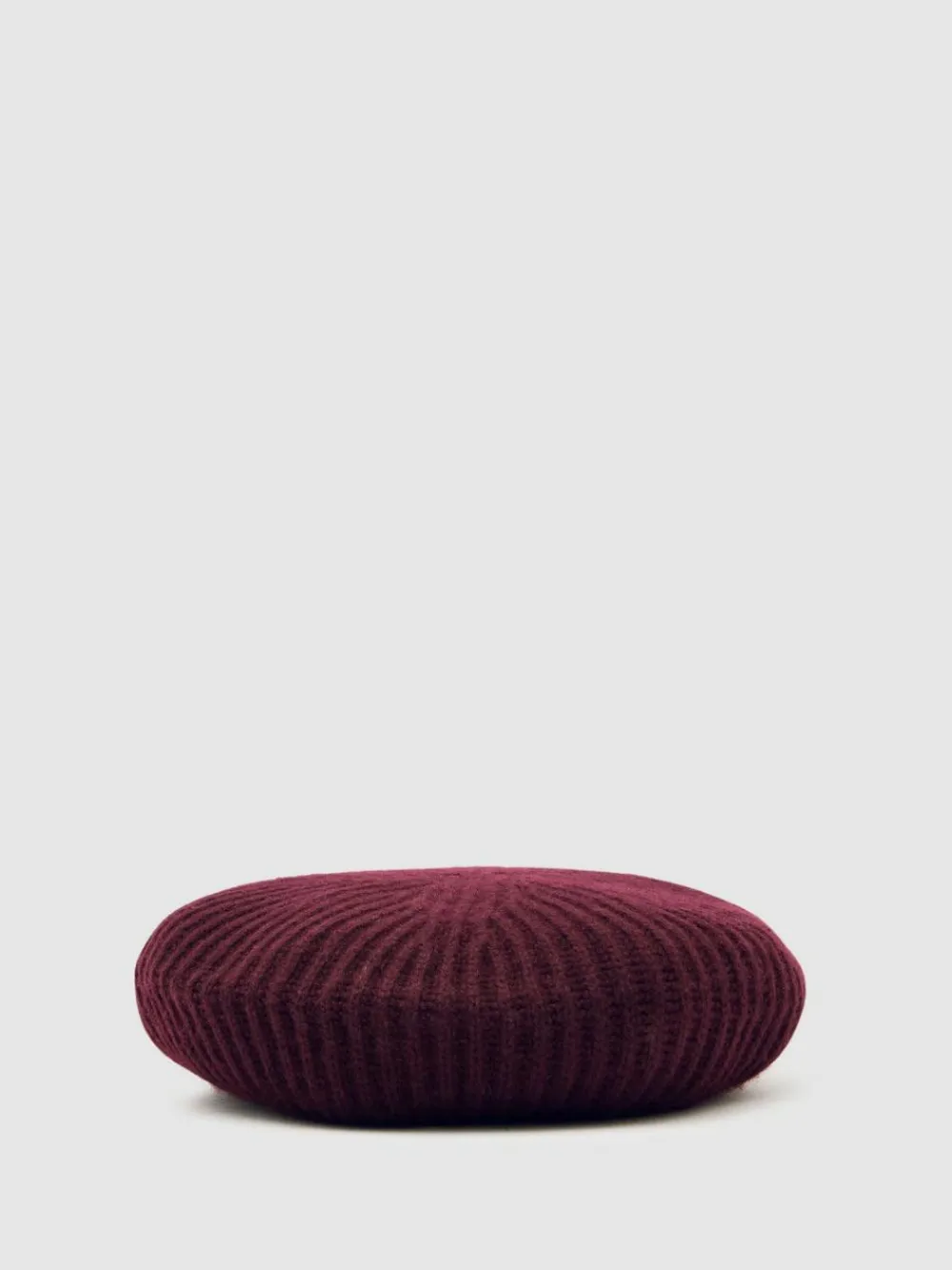 Reiss Berry Beatrice 13-14 yrs Wool Blend Rib Knit Beret With Cashmere^ Hats