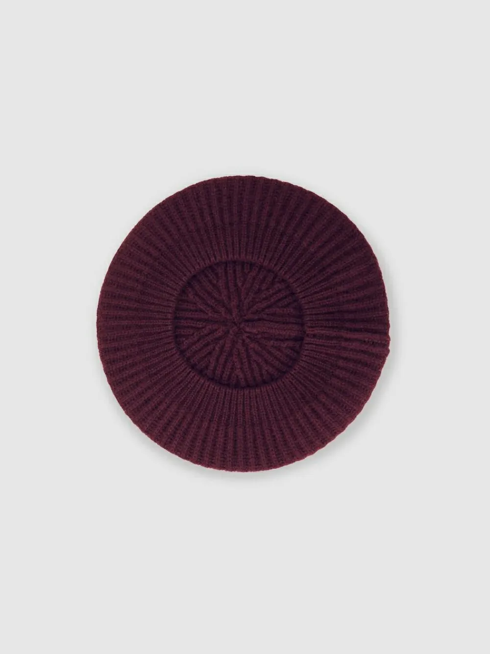 Reiss Berry Beatrice 13-14 yrs Wool Blend Rib Knit Beret With Cashmere^ Hats