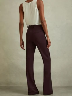 Best Reiss Gabi Flared Suit Trousers Berry