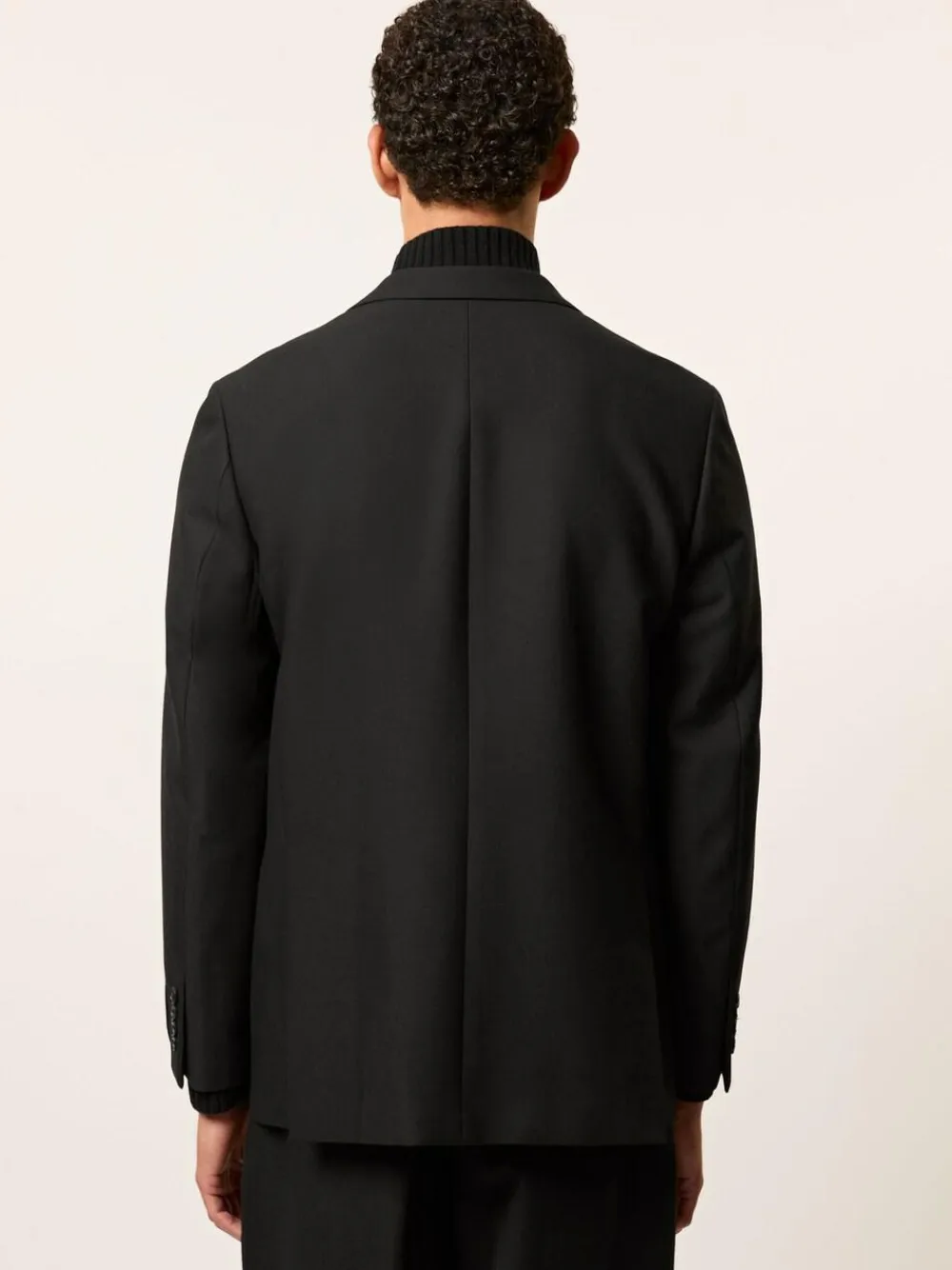 Reiss Black Arley Monogram Relaxed Single-Breasted Blazer^ Blazers & Formal Jackets|Occasionwear