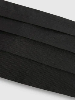 Outlet Reiss Cameron Silk Grosgrain Cummerbund Black