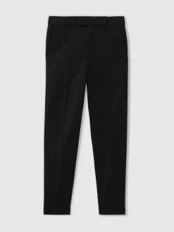 Outlet Reiss Eastbury 13-14 yrs Slim-Fit Cotton-Blend Chinos Black