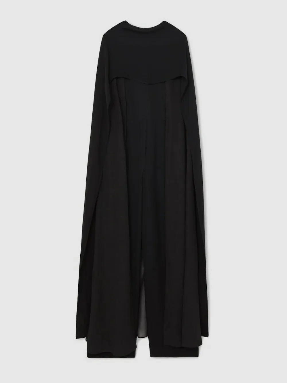 Best Reiss Farley Wide-Leg Cape Jumpsuit Black