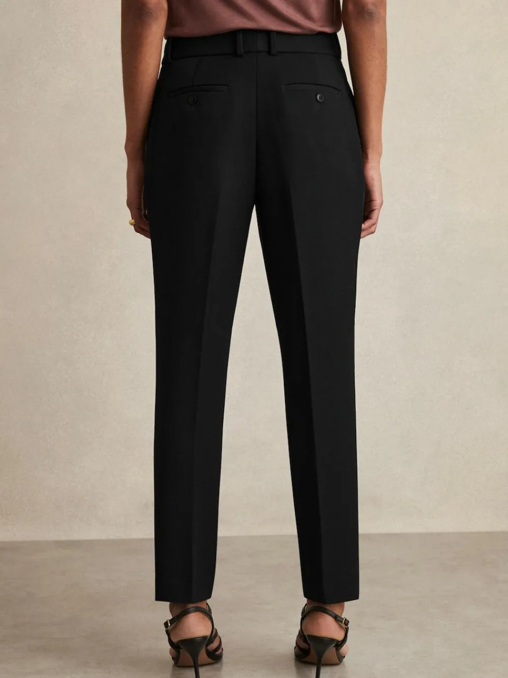 Hot Reiss Gabi Slim-Fit Suit Trousers Black