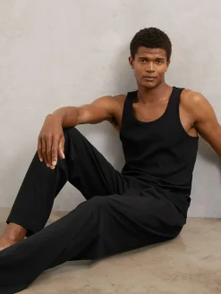 Reiss Hugo Cotton Jersey Logo-Waistband Joggers with Stretch^ Pyjamas