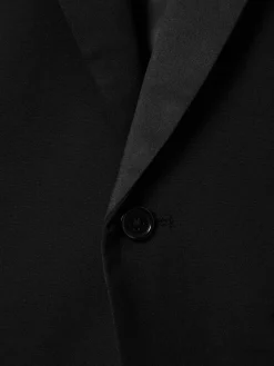 Reiss Black Knightsbridge 9-13 yrs Single-Breasted Tuxedo Blazer Wool-Blend^BOY Suits & Vest