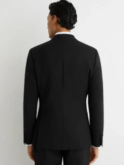 Clearance Reiss Black Poker Db Tailored-Fit Double-Breasted Tuxedo Jacket