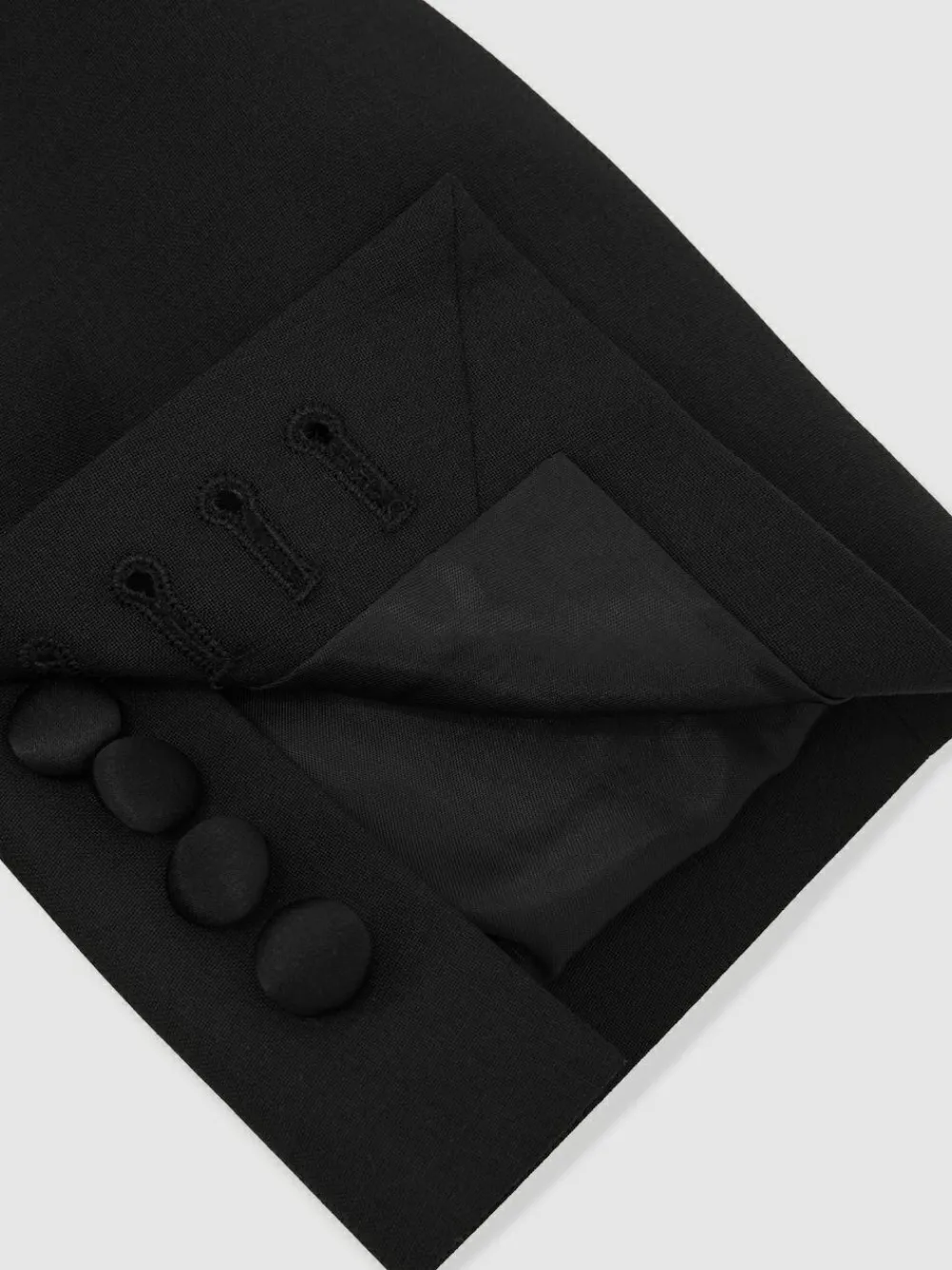 Clearance Reiss Black Poker Db Tailored-Fit Double-Breasted Tuxedo Jacket