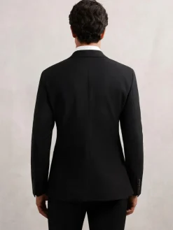 Reiss Promise Wool-Blend Single-Breasted Suit Blazer Tailored-Fit^ Black Suits