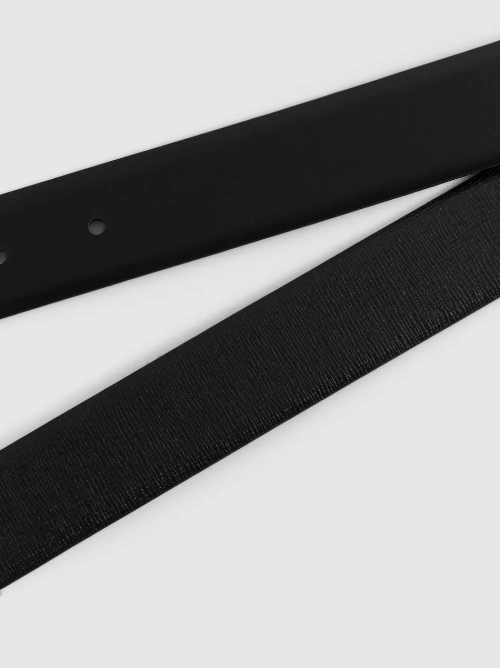 Best Reiss Ricky Reversible Leather Belt Black