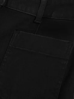 Reiss Black Sakura Patch-Pocket Flared Jeans^Women Jeans|Jeans