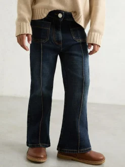 Reiss Blue Sakura 9-13 yrs Patch-Pocket Flared Jeans