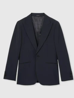 Discount Reiss Bright Blue Dream Sb Regular-Fit Single-Breasted Wool-Blend Suit Blazer