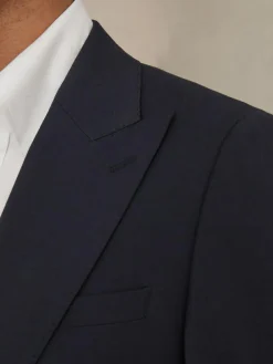 Discount Reiss Bright Blue Dream Sb Regular-Fit Single-Breasted Wool-Blend Suit Blazer