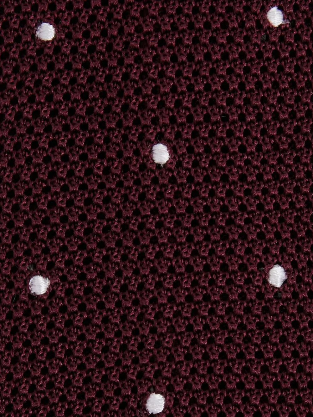 Online Reiss Punto Spot Silk Knitted Pin-Dot Tie Burgundy