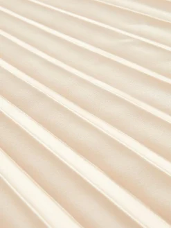 Outlet Reiss Seren Pleated Midi Skirt Champagne Neutral