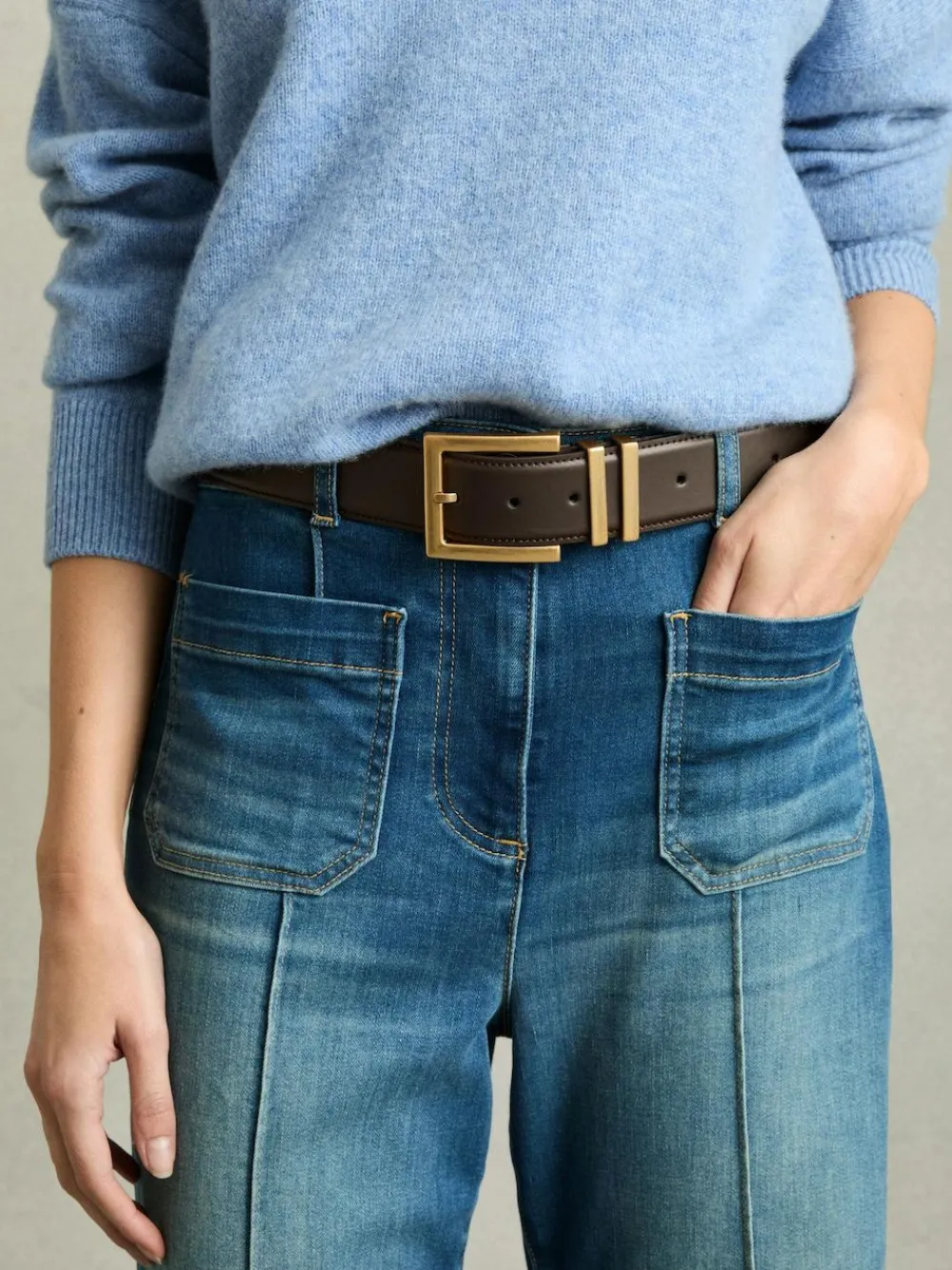 Reiss Brompton Leather Belt^Women Belts