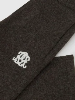 Reiss Chocolate Brown Blake 3-9 yrs Monogram Relaxed Wool-Blend Joggers Unisex Fit^ Jeans & Joggers