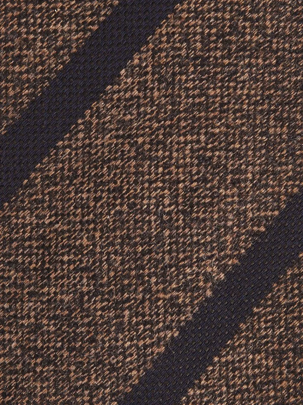 Online Reiss Sante Wool-Silk Striped Tie Chocolate Brown