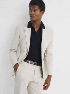 Discount Reiss Dante Smooth Leather Belt Chocolate