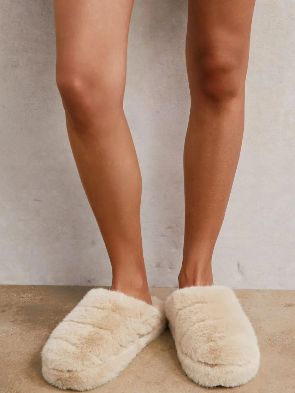 Reiss Andrea Faux Fur Slippers^Women Slippers