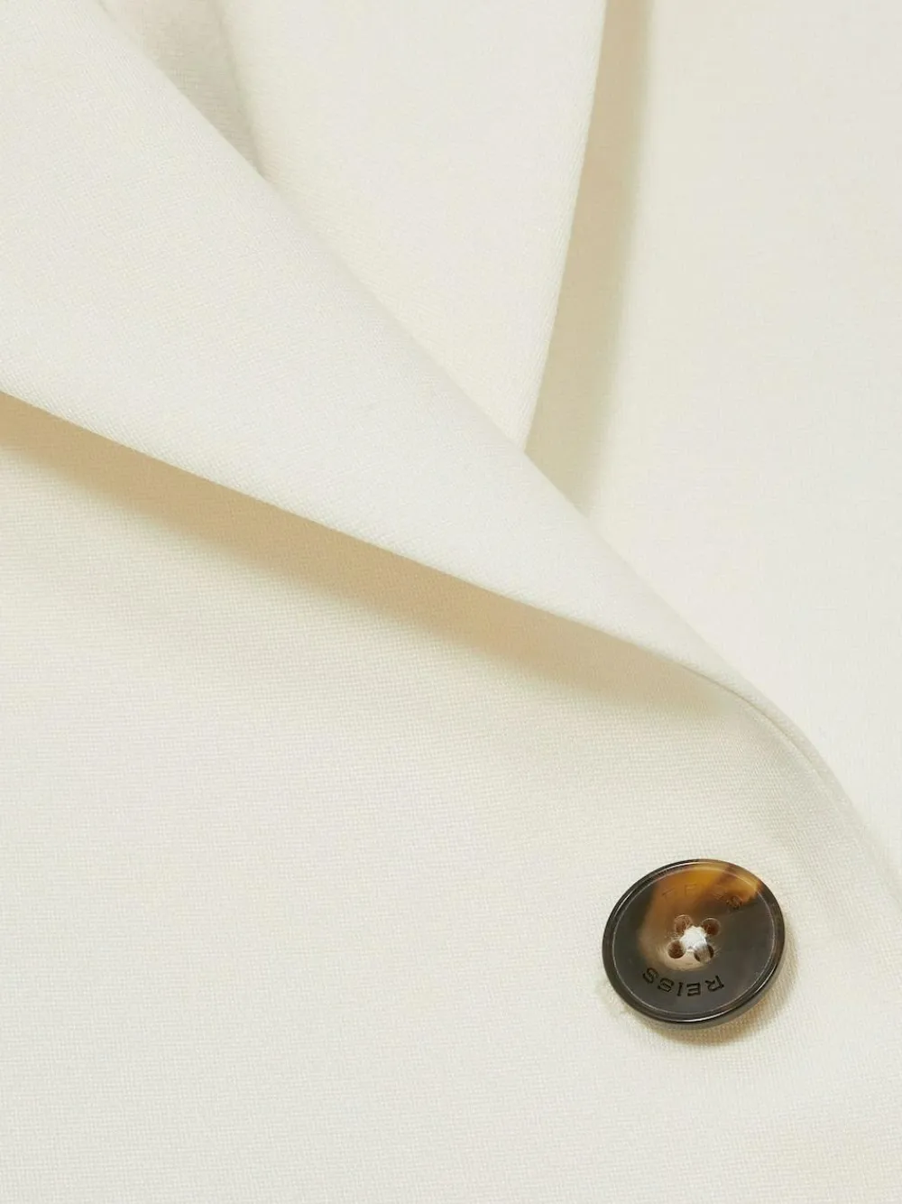 Reiss Cream Millie Single-Breasted Peak-Lapel Tailored Blazer^Women Suits & Tailoring|Blazers