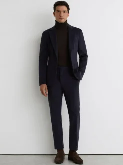 Online Reiss Caine Slim Fit Merino Wool Roll Neck Jumper Dark Brown