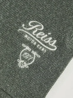 Reiss Dark Sage Green/White Trenton 9-13 yrs Chenille Tipped Motor Cars Shorts^ Shorts