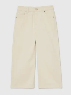 Online Reiss Sky 3-9 yrs Wide-Leg Jeans Ecru