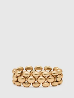 Reiss Gold Darcy Tone Dome Link Bracelet^Women Jewellery