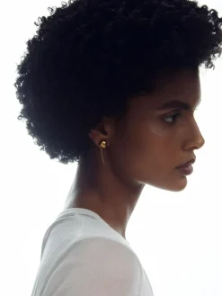 Reiss Gold Demi Double Stud Earrings^Women Jewellery