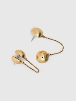 Reiss Gold Demi Double Stud Earrings^Women Jewellery