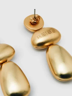 Best Reiss Gold Dinah Tone Dome Drop Earrings