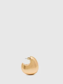 Reiss Gold Tone Calla Curve Scoop Earrings^Women Jewellery