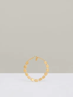 Hot Reiss Gold Tone Millie Molten Square Bracelet