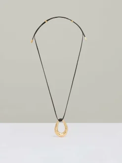 Reiss Gold Tone Momo Molten Link Pendant Necklace^Women Jewellery
