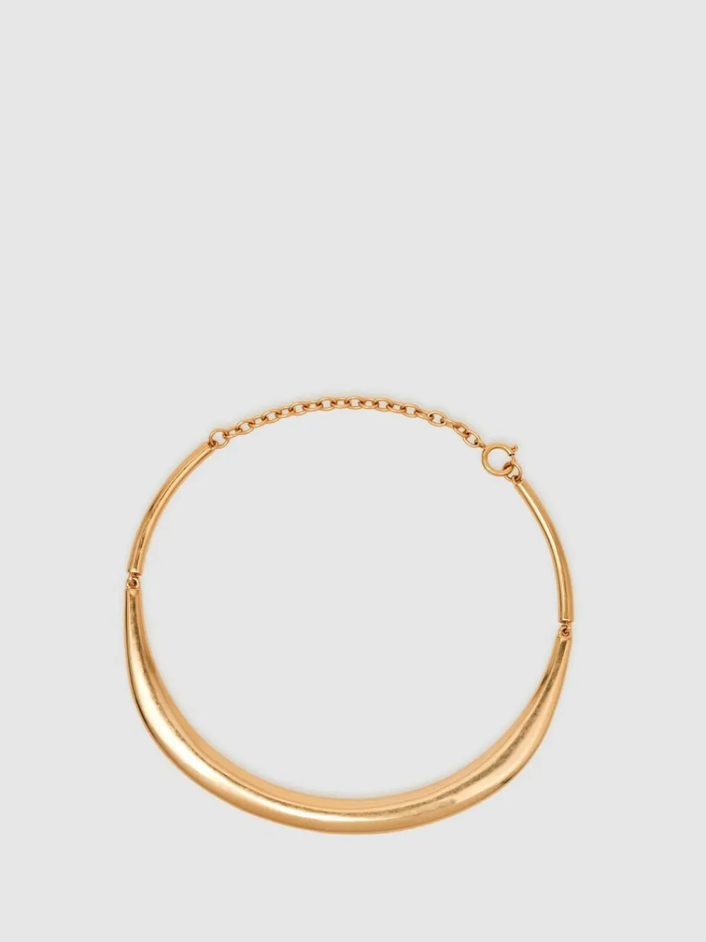 Reiss Gold Tone Poppy Polished Curve Choker^Women Jewellery