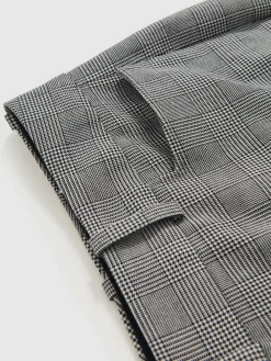 Reiss Grey Brooklyn Check Flared Suit Trousers^Women Suits & Tailoring