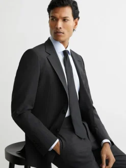 Reiss Promise Wool-Blend Single-Breasted Suit Blazer Tailored-Fit^ Blazers & Formal Jackets|Suits & Tuxedos
