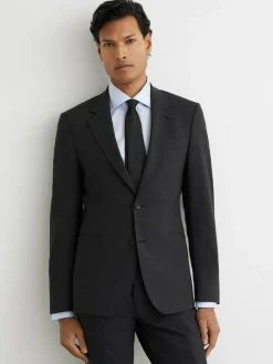 Reiss Promise Wool-Blend Single-Breasted Suit Blazer Tailored-Fit^ Blazers & Formal Jackets|Suits & Tuxedos