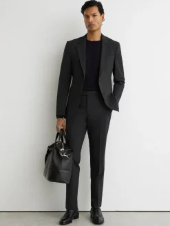 Reiss Promise Wool-Blend Tailored-Fit Suit Trousers^ Pants & Chinos|Occasionwear