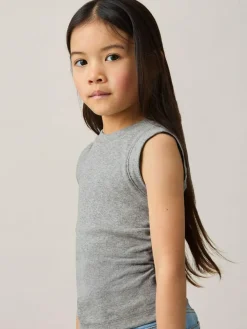 Discount Reiss Trudy 9-13 yrs Ruched Vest Top Grey